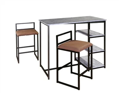 Table à manger pour 2 personnes avec étagère
