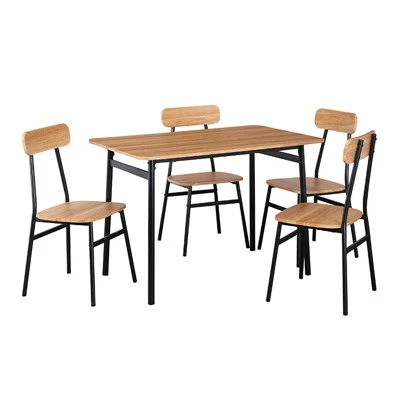 Ensemble de table à manger en bois pour 4 personnes