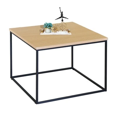 Ensembles de tables basses carrées noires